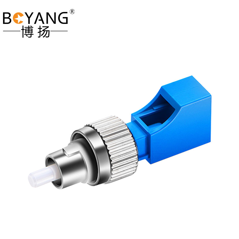 博扬 电信级阴阳式光纤耦合器 FC公-LC母光纤法兰盘适配器光纤延