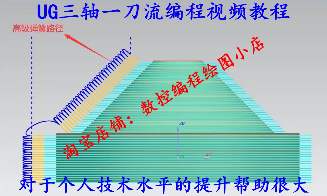 NX三轴一刀流编程 UG10.0编程经验技巧与刀路优化视频教程100讲