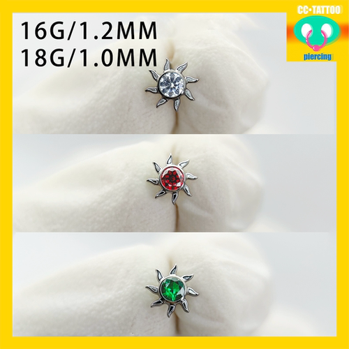 小太阳高抛光钛合金饰品端