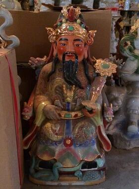 陶瓷大尺寸张天师神像摆件