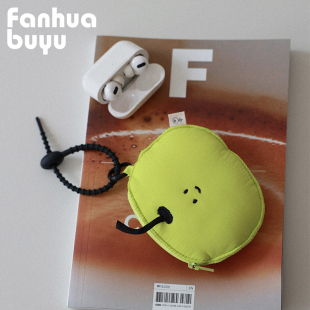 梵花不语柔软可爱耳机包挂件airpods4pro蓝牙耳机保护套华为耳机壳耳机袋防摔创意挂饰