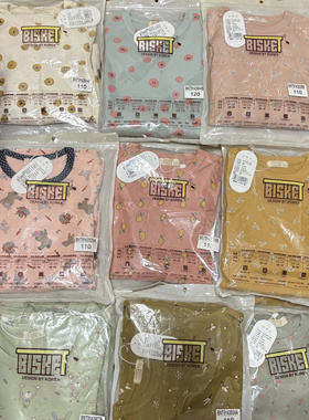 Bisket秋冬儿童内衣套装秋衣秋裤修身纯棉中大童韩家居服特价