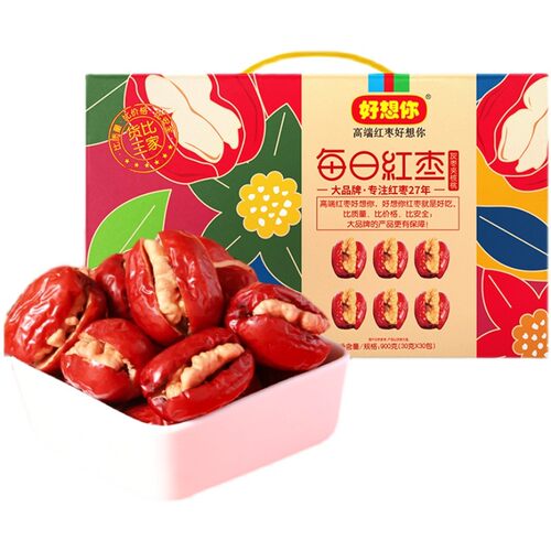 好想你每日红枣夹核桃900夹心枣