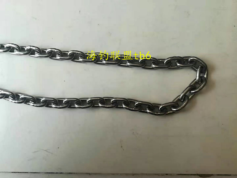 船锚锚链船用不锈钢锚链条铰链船头绳 锚绳冲锋舟 橡皮艇 皮筏子
