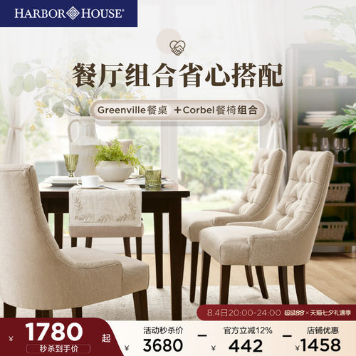 HarborHouse美式软包餐椅