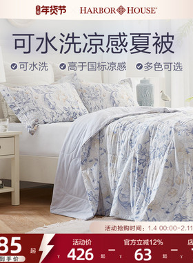 Harbor House夏凉空调被子被芯可水洗夏被 凉感透气薄被抗菌Rain