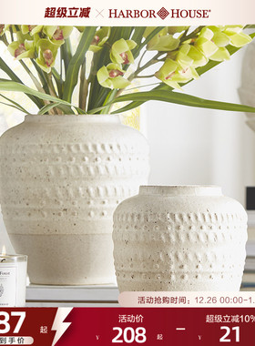 HarborHouse美式家居轻奢高级插花装饰复古仿古陶瓷花瓶Angus