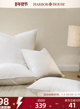 Harbor House方形全棉抱枕芯95进口白鹅绒靠垫芯舒睡小枕头Tidy