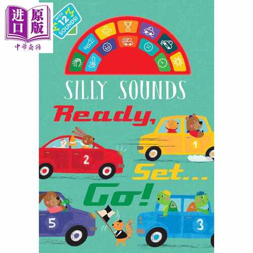 进口原版 *发声书 准备出发 Silly Sounds Ready Set Go sound book 英文原版 儿童纸板书 活动与玩具书 进口亲子童   Silver Dolp