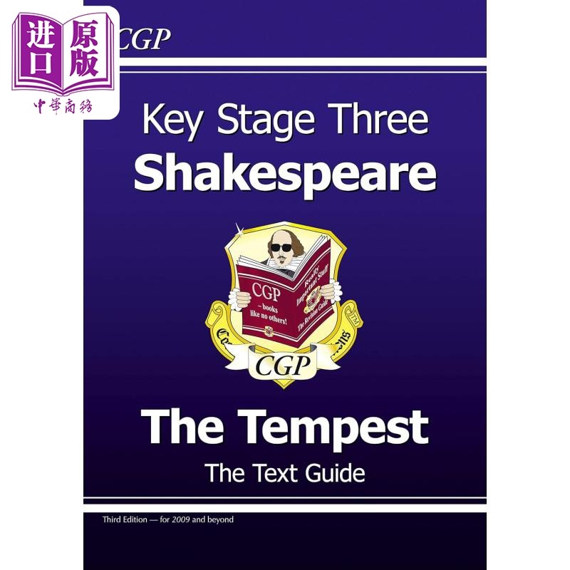 进口原版 *英国CGP KS3 English Shakespeare Text Guide - The Tempest   CGP