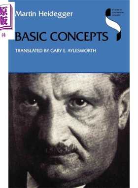 进口原版 *基础概念 海德格尔 英文原版 Basic Concepts Martin Heidegger 存在主义 哲学家   Indiana University Press