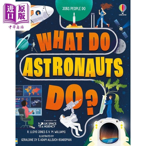 进口原版 *宇航员做什么 What Do Astronauts Do 英文原版 儿童科普绘本 自然科学图画书 航空百科知识 精装进口图   Usborne Publ