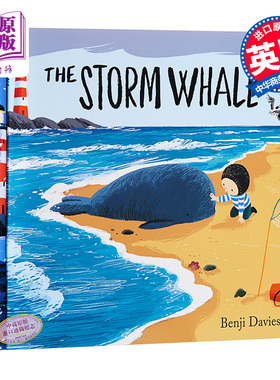 进口原版 *班吉戴维斯故事绘本2册 英文原版 The Storm Whale/The Storm Whale In Winter 亲子故事绘本 3-6岁   Simon & Schuster