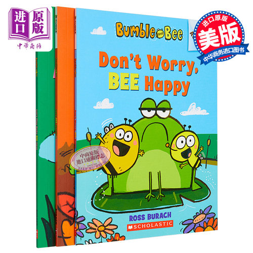进口原版 *Acorn 学乐橡树种子系列 Bumble and Bee 大黄蜂与小蜜蜂套装3册 英文原版 进口图书 儿童图像小说全彩桥   SCHOLASTIC