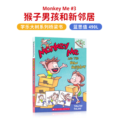 进口原版 英文原版 学乐大树系列 猴子男孩和校园幽灵 英语课外阅读读物绘本 Monkey Me and The School Ghost 6-10岁