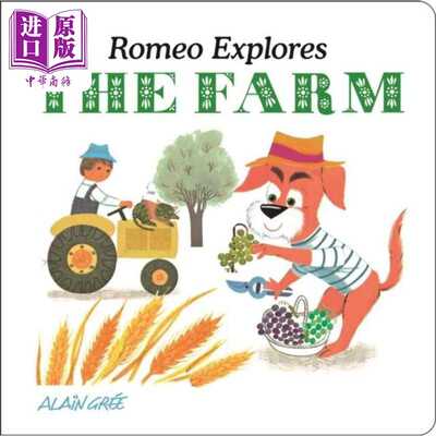 进口原版 *狗狗罗密欧的发现 农场 Romeo Explores The Farm 英文原版 儿童绘本 动物故事知识图画书 精装 进口亲子   BUTTON BOOK