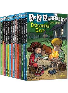 进口原版 英文原版 A to Z Mysteries Super Edition 神秘事件特别版14册 小学初级章节书 儿童侦探推理小说 英文版 进口英语原