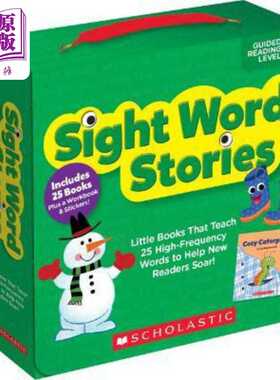 进口原版 *学乐关键词阅读包C级 Sight Word Stories Level C (With Storyplus) 英文原版 儿童自然拼读学习套装 适   Scholastic