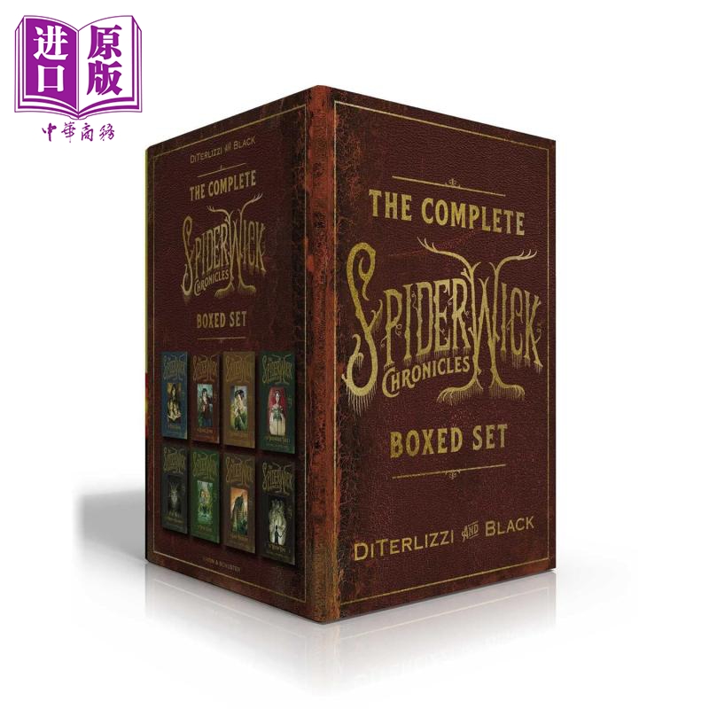 中商原版 *奇幻精灵事件簿8本盒装 The Complete Spiderwick Chronicles Boxed Set 英文原版 Holly Black   Simon & Schuster Boo