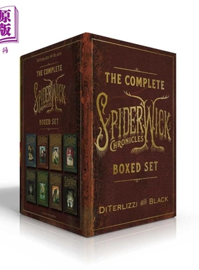 进口原版 *奇幻精灵事件簿8本盒装 The Complete Spiderwick Chronicles Boxed Set 英文原版 Holly Black   Simon & Schuster Boo