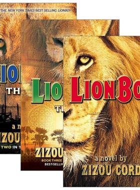 进口原版 Lionboy Trilogy 狮子男孩历险记/狮子男孩三部曲 1-3册 儿童动物冒险幻想小说 Zizou Corder 英文版 进口英语原版书