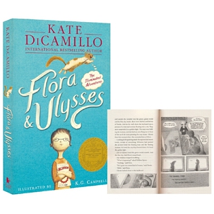 进口原版 *弗罗拉与松鼠侠 英文原版 Flora Kate/Dicamillo Walker Books