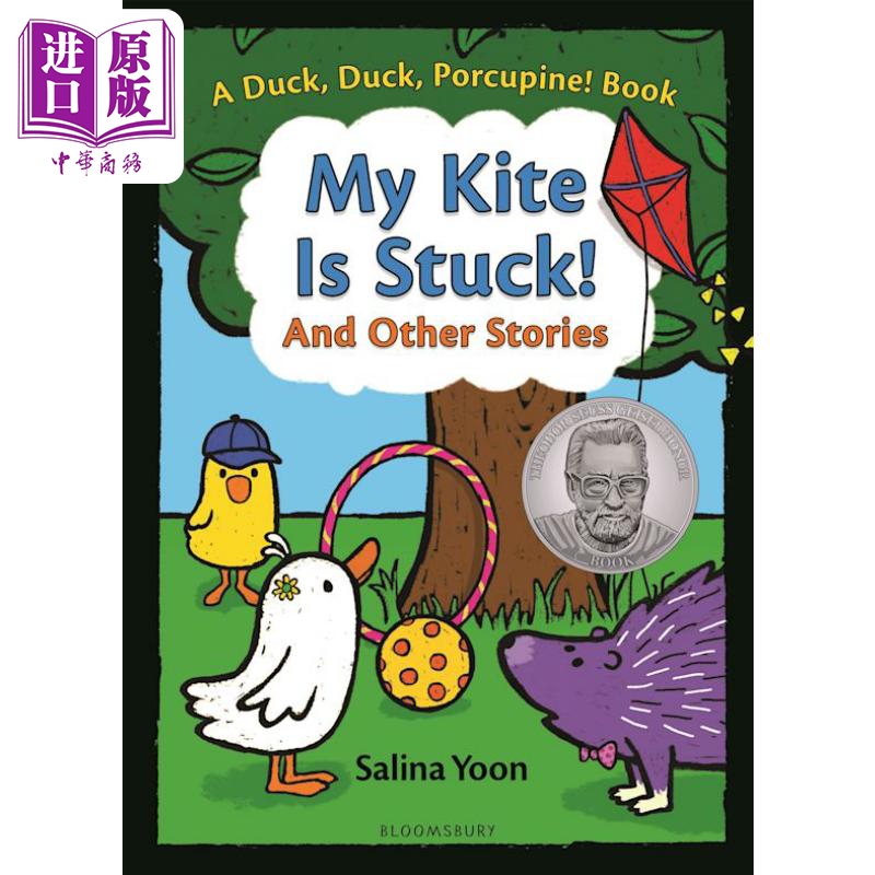 进口原版 *Salina Yoon My Kite Is StＵＣk And Other Stories 农场三小只 我的风筝卡住了 英文原版儿童绘本 动物故