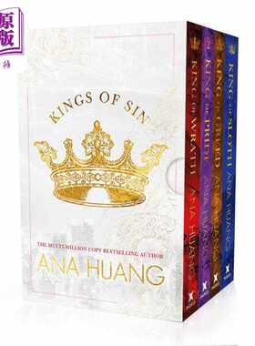 进口原版 *安娜 黄的罪恶系列 四本合集 英文原版 Ana Huangs King Of Series 4-Book Boxse 都市爱情流行小说   Little Brown UK
