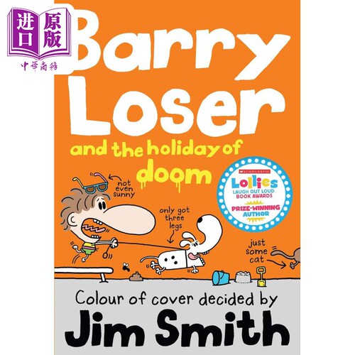 进口原版 *倒霉蛋巴里 巴里的假期 The Barry Loser Barry Loser and the Holiday of Doom英文原版 儿童插画故事    Farshore