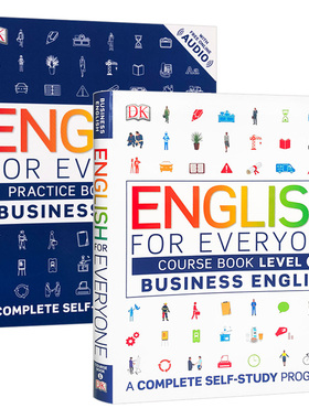 进口原版 DK人人学英语 商务英语1教材+练习册 英文原版 English for Everyone Business English Level 1 Course/Practice Boo