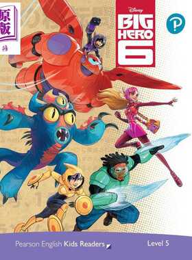 进口原版 *英文原版 级别5 迪士尼儿童读物 超能陆战队 含音频 Level 5 Disney Kids Readers Big Hero 6 Pack Engl   Pearson