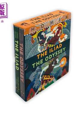 进口原版 *荷马史诗套装 青少年精装插图版 The Iliad Odyssey Boxed Set 英文原版 Gillian Cross Neil Packerhas   Candlewick P