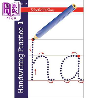 进口原版 *英国S&S教辅 Handwriting Practice 1 手写练习 1（5-7岁）英文原版  英语字母书写练习   Schofield and Sims