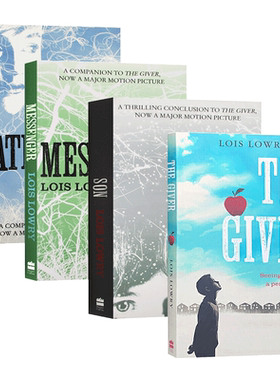 进口原版 The Giver Quartet记忆传授人四部曲1-4册 英文原版 纽伯瑞金奖Lois Lowry 洛伊丝劳里 Gathering Blue 儿童文学小说