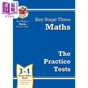 进口原版 Coordinatio 进口 Maths KS3 参考资料工具书学 Tests CGP教辅 中学教辅 英文原版 Practice 英国原版 数学练习测试