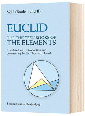 进口原版 欧几里得 几何原本1 英文原版 The Thirteen Books of The Elements Volume 1 英文版 EＵＣlid 进口原版英语书籍