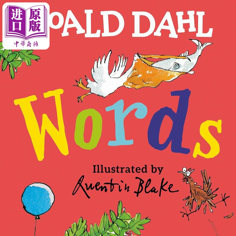 中商原版 *罗尔德达尔启蒙 单词 Roald Dahl Words 英文原版 儿童早教认知识物纸板书 亲子绘本图画书 儿童读物 4-8   Penguin USA