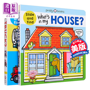 翻翻书2册 低幼英语启蒙绘本 农场 英文原 Macmillan Priddy Farm 卡车 Roger 进口原版 亲子翻页纸板书 What 组成