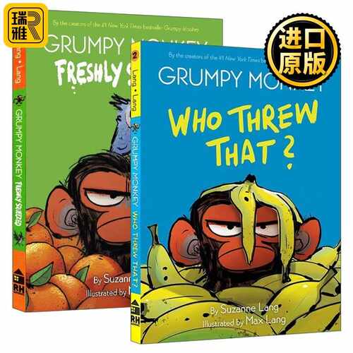 进口原版 英文原版 Grumpy Monkey Graphic Novel 暴怒猴漫画版系列2册 全彩绘本图画书 情绪控制 英文版 进口英语原版书籍
