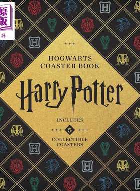 进口原版 *哈利波特霍格沃茨杯垫书 Harry Potter Hogwarts Coaster Book 英文原版 Danielle Selber   Running Press