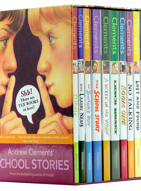 进口原版 *我们叫它粉灵豆Andrew Clements Frindle美国经典校园小说10册套装 一号教室 安德鲁克莱门斯 英文原版小   Simon & Sch