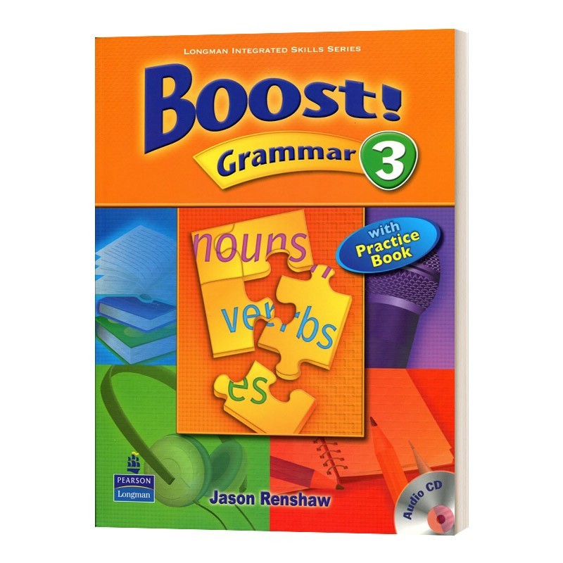 进口原版 Boost! Grammar Level 3 Student Book with CD 培生朗文中学英语教材 语法分级强化训练 学生用书+CD 英文版 进口英