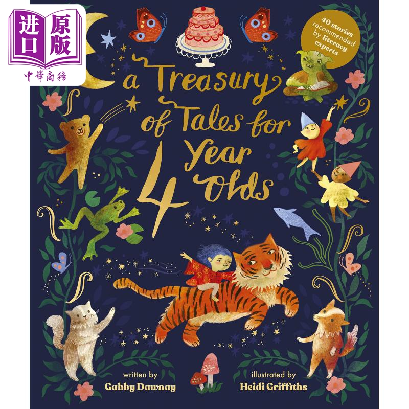 进口原版 *Heidi Griffiths A Treasury Of Tales For Four-Year-Olds 4岁宝宝故事宝库 英文原版 儿童绘本 童话寓   Frances Linc