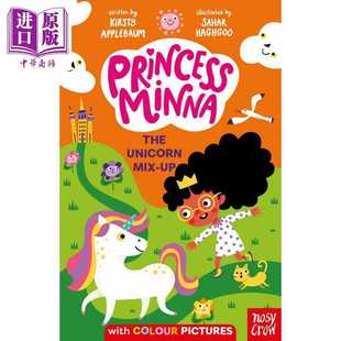 進口原版 Crow 全彩插圖章節書 Unicorn Minna Nosy Up英文原版 馴服獨角獸Princess 兒童繪本 故事漫畫書 Mix 米娜公主 The