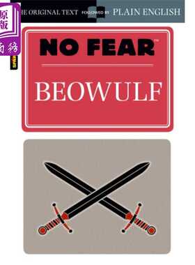 进口原版 *贝奥武甫 Sparknotes无惧系列 Beowulf No Fear  英文原版 Sparknotes 经典英文名著   Sparknotes