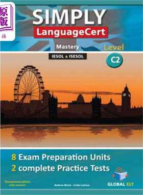 进口原版 *SIMPLY LanguageCert - CEFR C2 - Preparation & Practice Tests 朗思考试-CEFRC2-备考和练习测试-带答   GLOBAL ELT