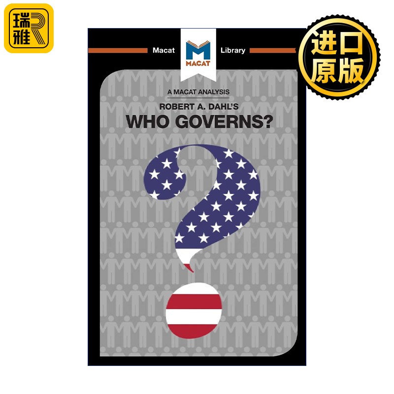 进口原版 Who Governs? 谁统治  一个美国城市的民主和权力 MACAT解读系列   Macat