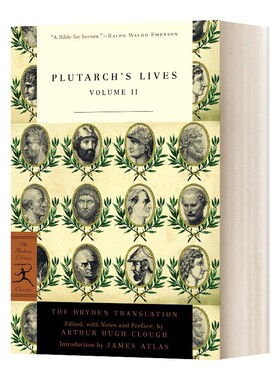 进口原版 普鲁塔克生平2 英文原版 Plutarch's Lives  Vol.2 英文版 Plutarch 进口英语原版书籍   Modern