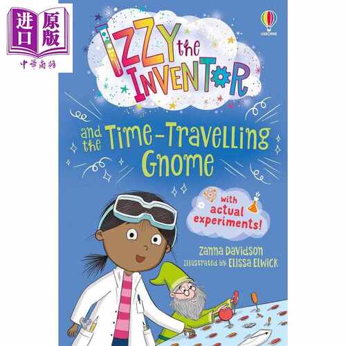 进口原版 *伊兹系列 伊兹的时间旅行 Izzy the Inventor and the Time Travelling Gnome 英文原版儿童小初文学进口   Usborne Pub