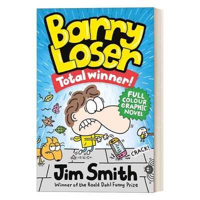 进口原版 十足的嬴家 倒霉蛋巴里 全彩漫画 英文原版小说 The Barry Loser Series Barry Loser Total Winner 幽默小说 进口英
